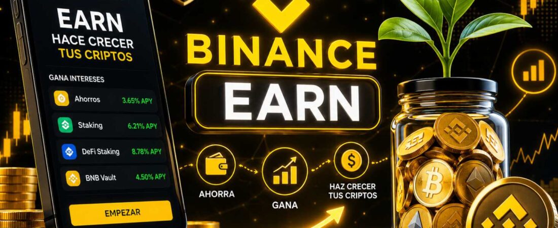 Cómo ganar intereses diarios con criptomonedas en Binance Earn 